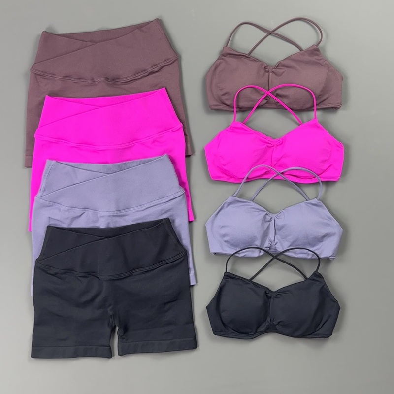 Sports Bra High Impact - 2 Set Pakaian Olahraga Wanita Tali