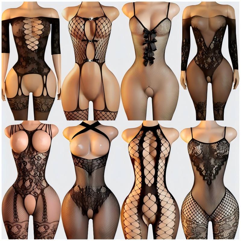 Set Lingerie Seksi untuk Wanit - Bodystocking Fishnet ulasan dan harga